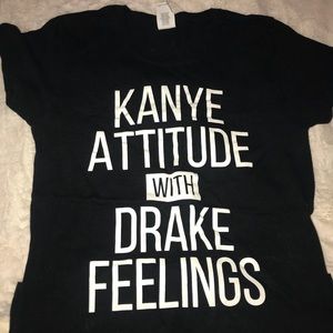 Black customized tee